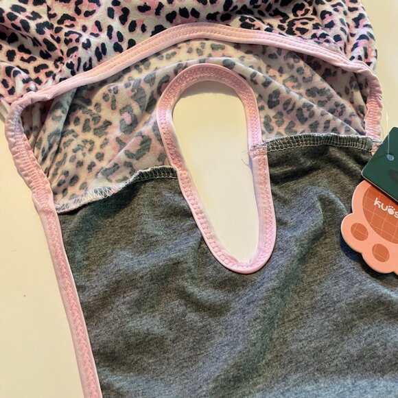 Kuoser Pink Leopard Print Dog Onesie Costume - Picture 8 of 11